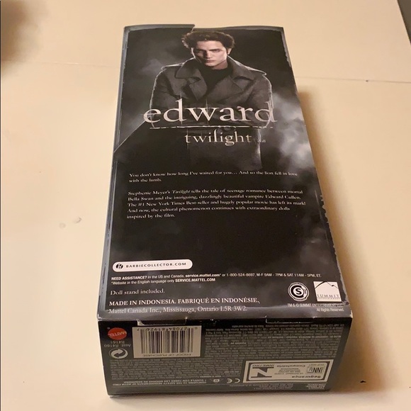 Twilight Edward Barbie doll, new unopened - Picture 5 of 5